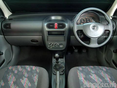 CHEVROLET Поколение
 Corsa Combi (GM 4200) 1.0 i 16V (68 Hp) Технические характеристики
